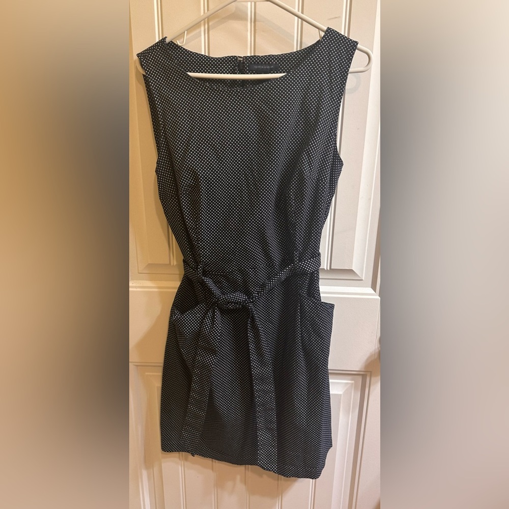 Tommy Hilfiger Navy Polka Dot Dress Size 12
